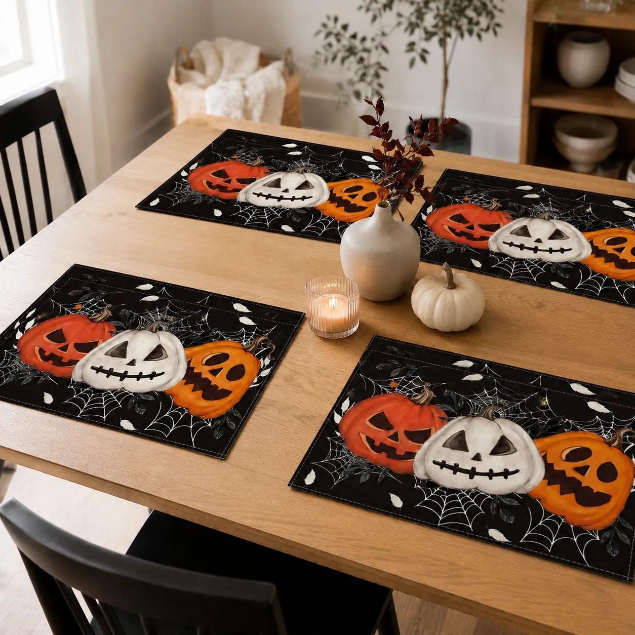 Set de Table Halloween à Motifs Terrifiant Unique