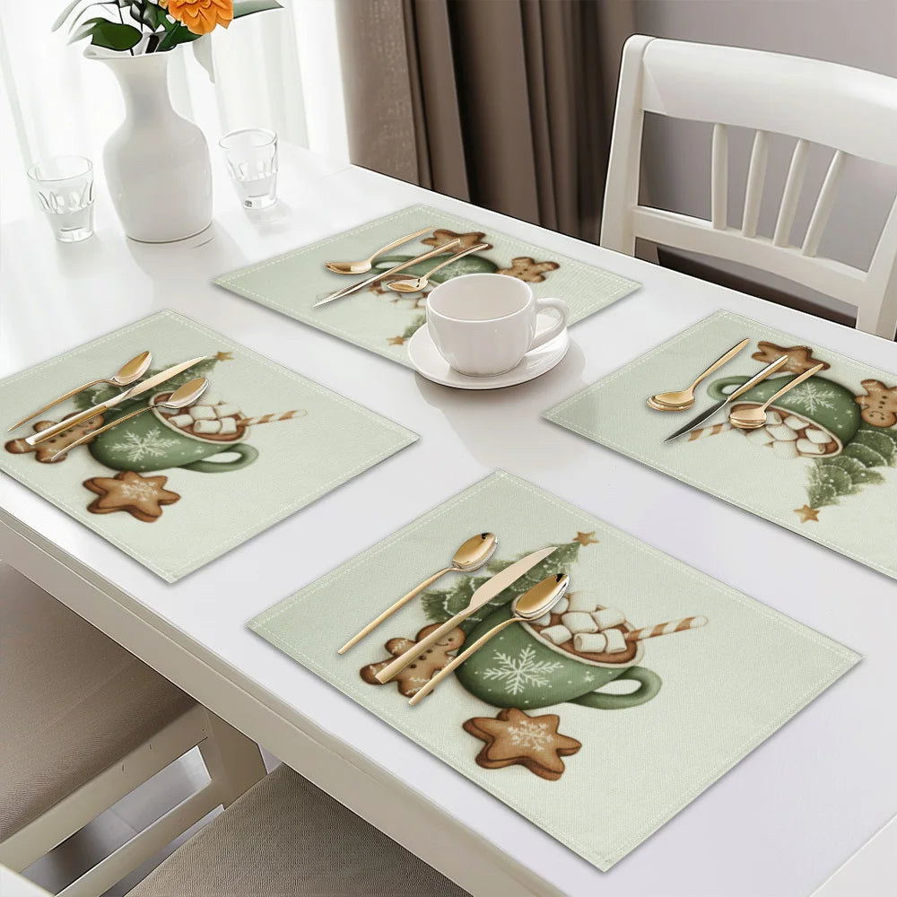Set de Table Lavable Noël stylé