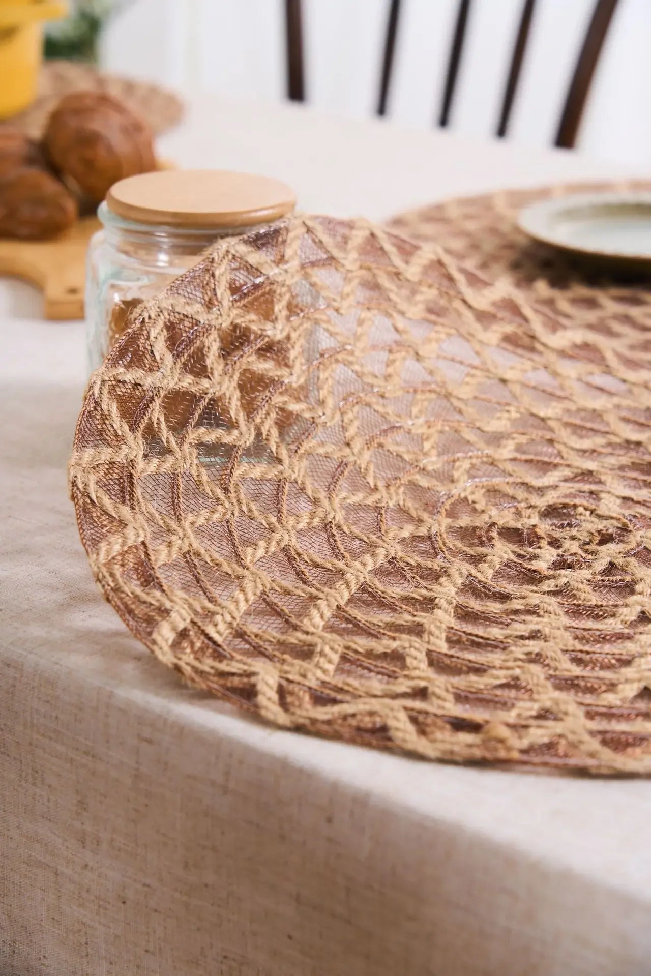 Set de Table Mariage Rosace Minimaliste