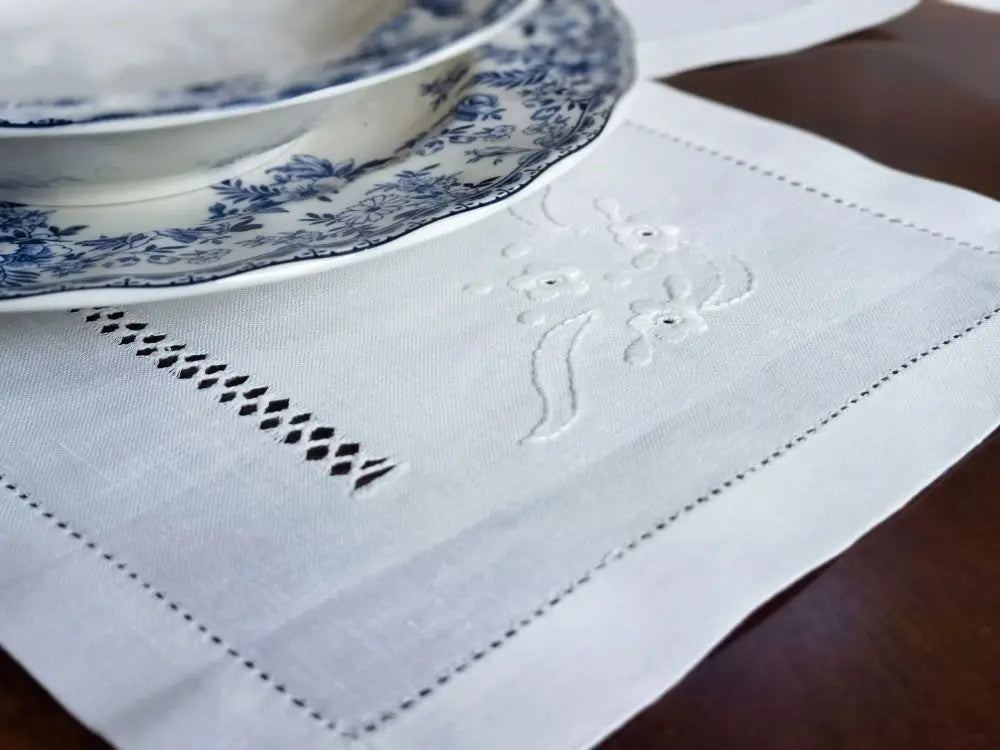 Set de Table Mariage Vintage en Lin Elégant