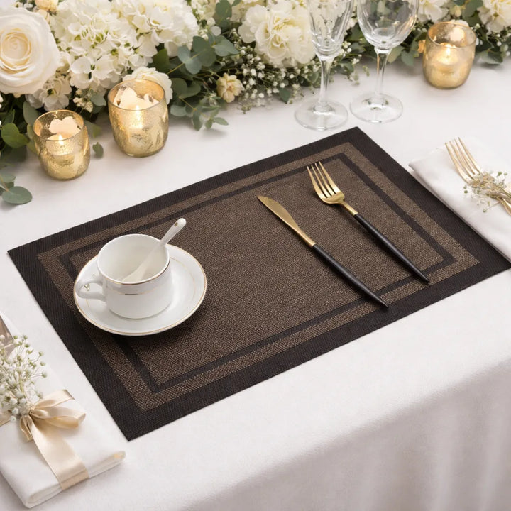 Set de Table Marron Elégant 