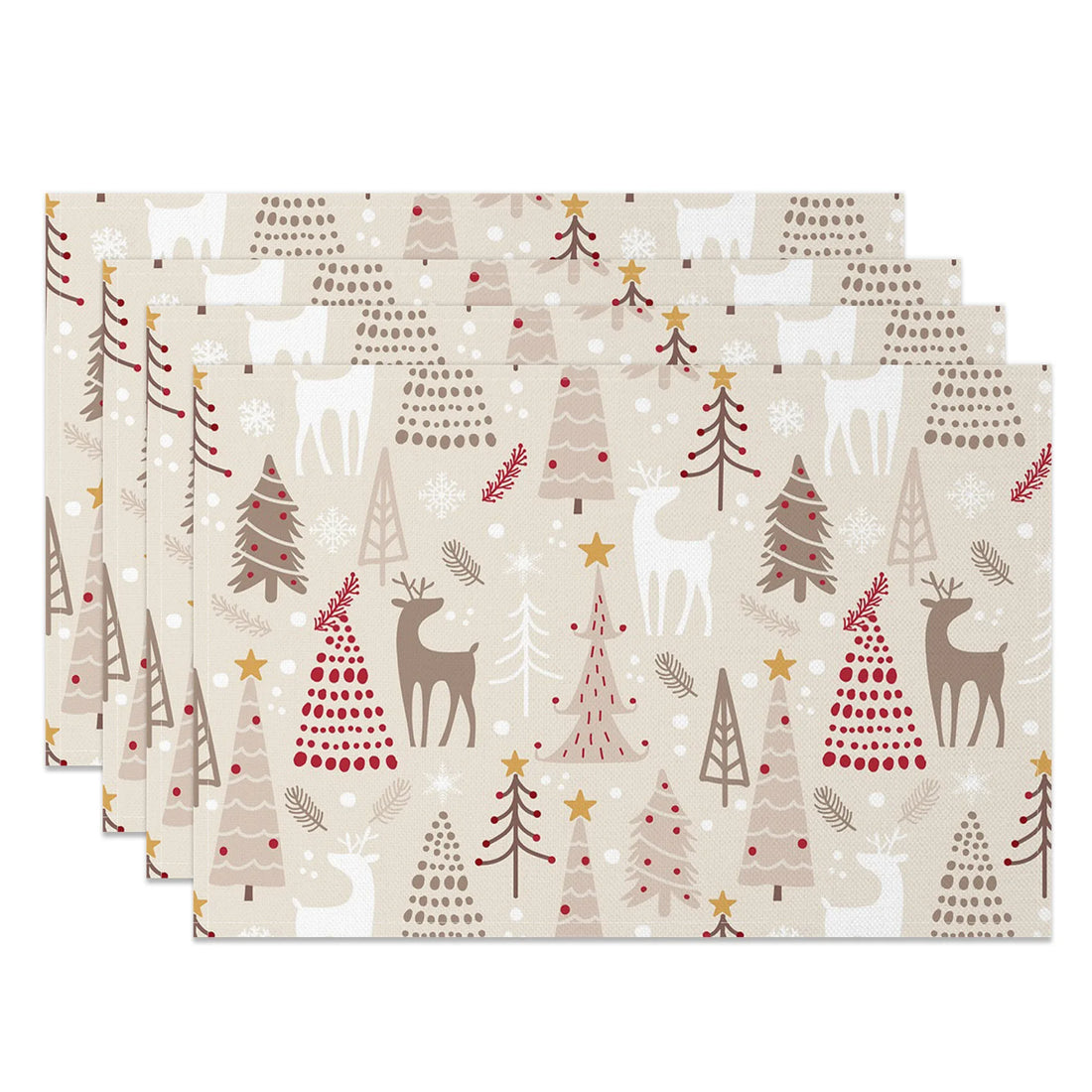 Set de Table Noël Blanc Sobre Design