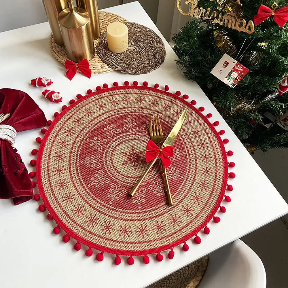 Set de Table Noël en Jute Design