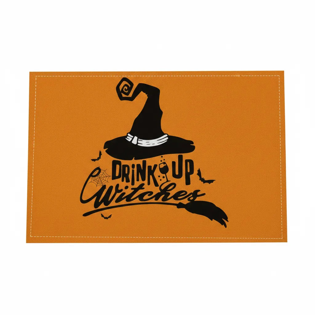 Set de Table Orange Chapeau de Sorcière Affirmé