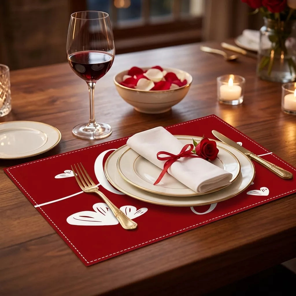 Set de Table Saint-Valentin « Love You » Original
