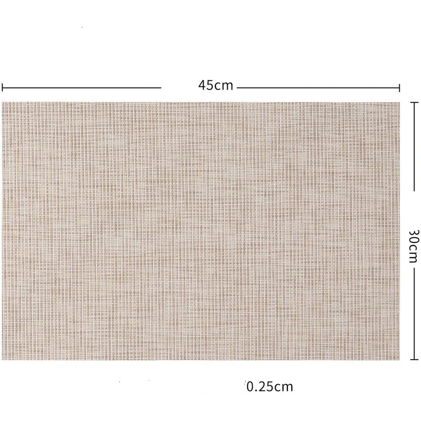 Set de Table en Bambou Tissé Dimensions