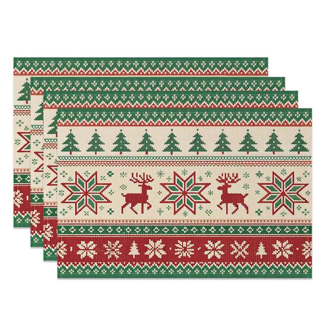 Set de Table en Lin Motifs Noël