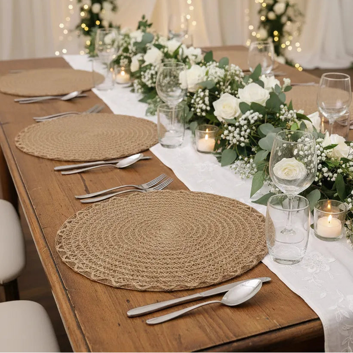 Set de Tale Mariage Design en Jute