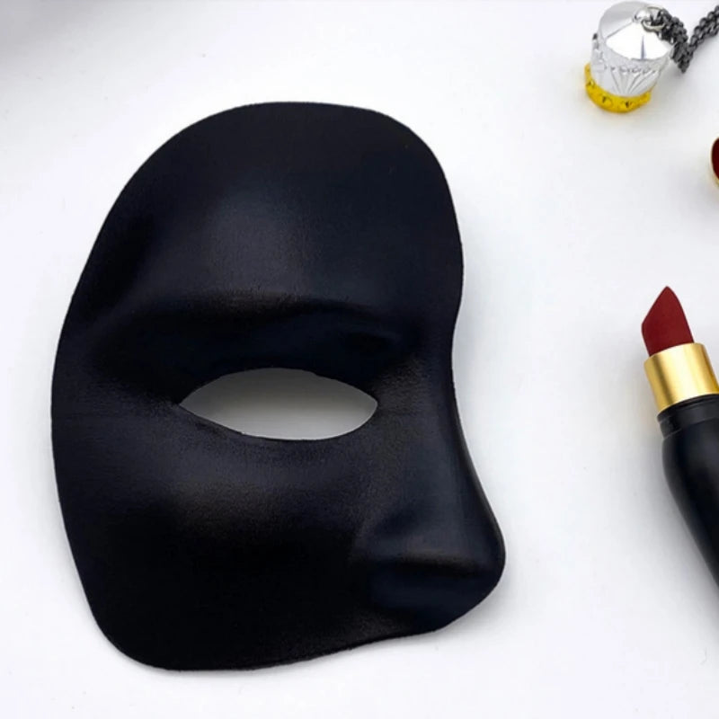 Demi-Masque Halloween Noir Chic