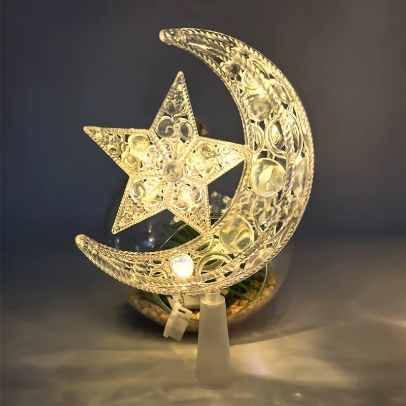 Sommet de Sapin Etoile de Lune LED
