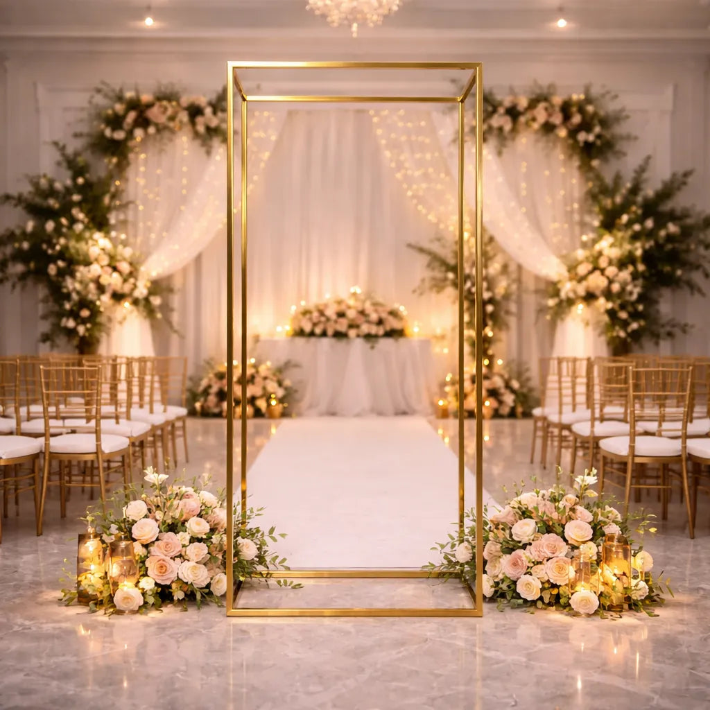 Support Arc Décoratif Mariage Elégant