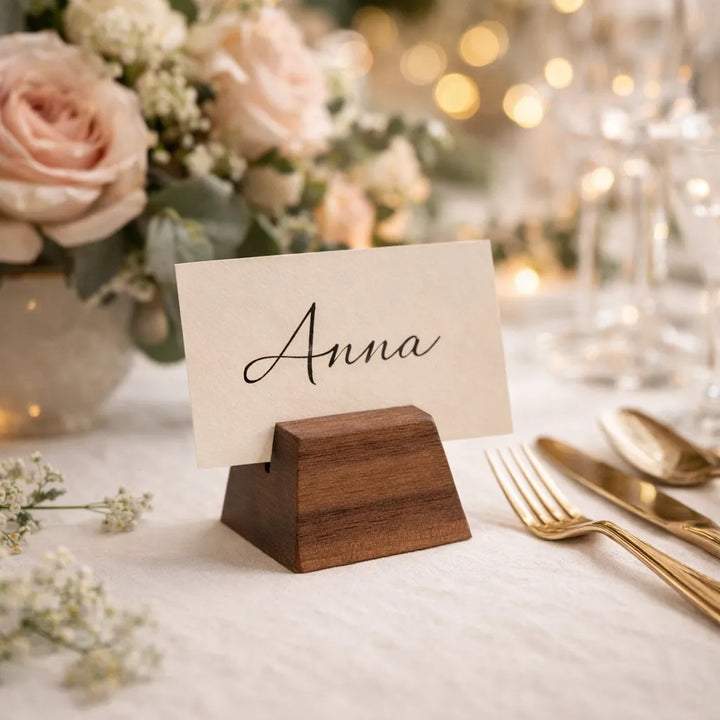 Support Carte Place Design en Bois