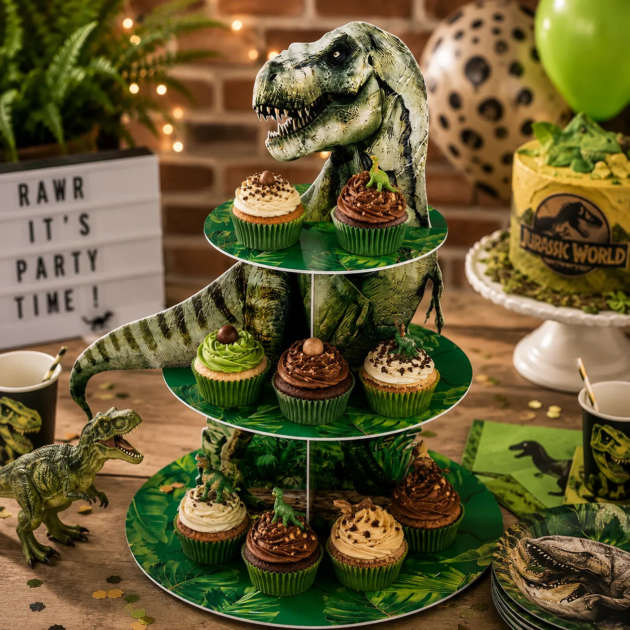Support Cupcake Dinosaure 