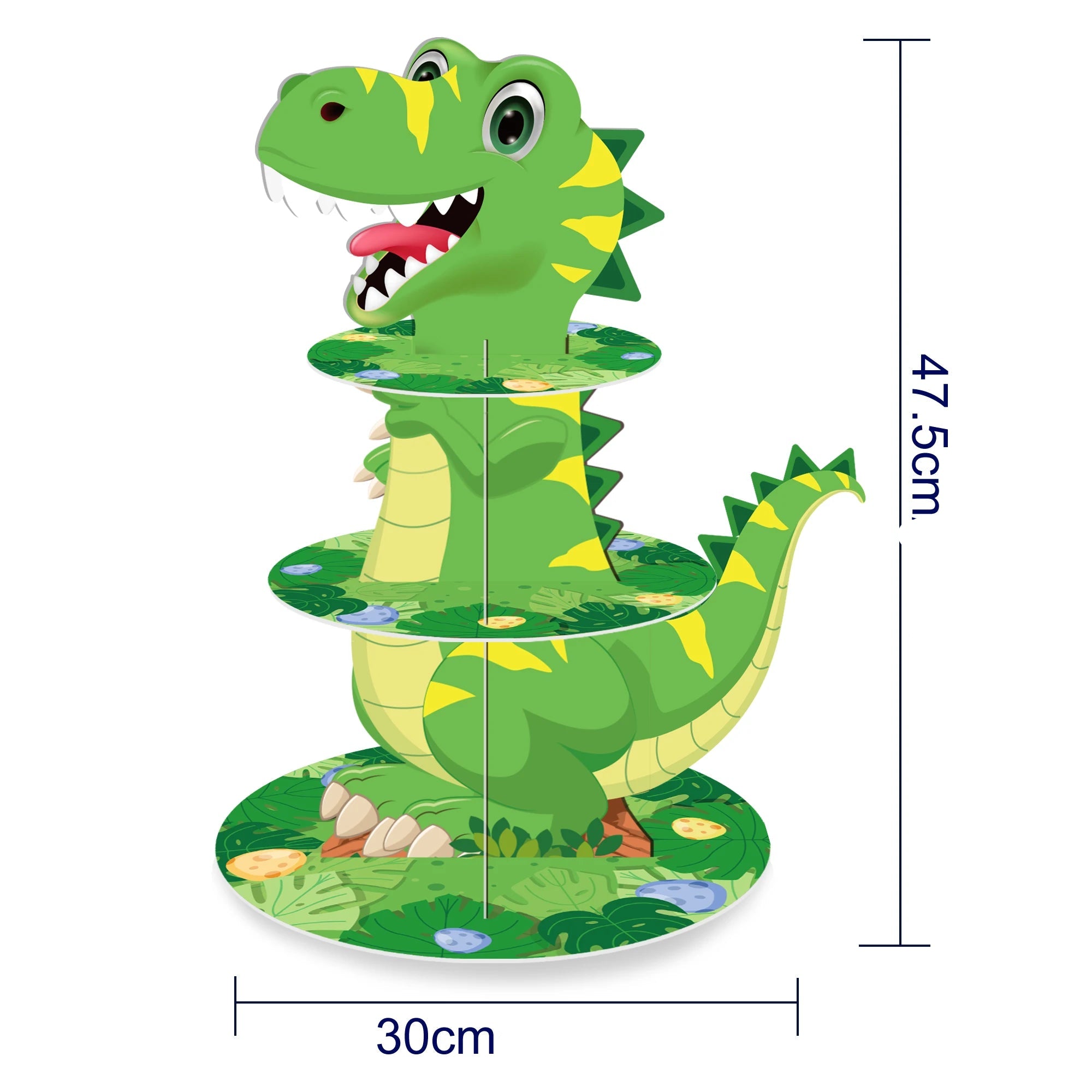 Support Cupcake Dinosaure Enfantin Dimensions
