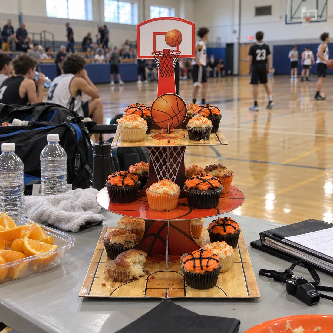 Support à Cupcakes Basketball Design