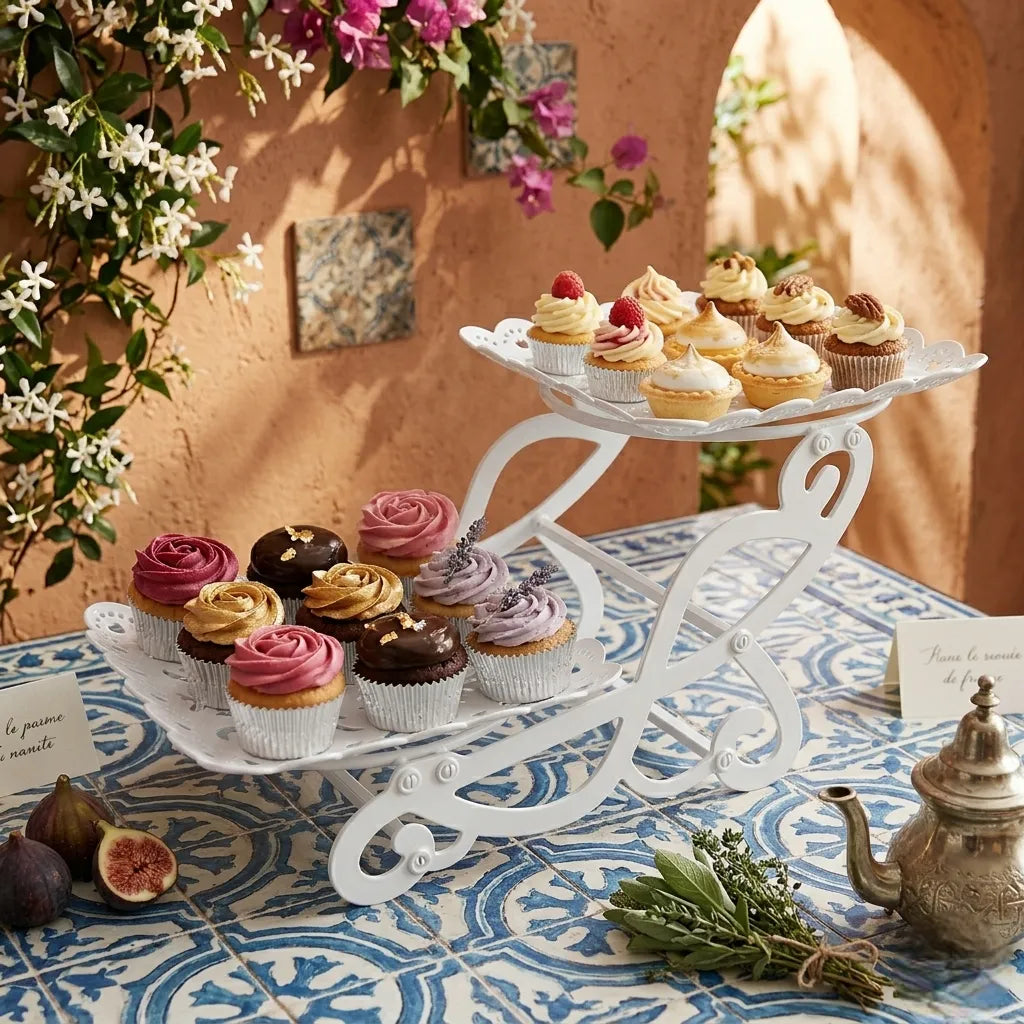 Support à Cupcakes Carré Ajouré Original