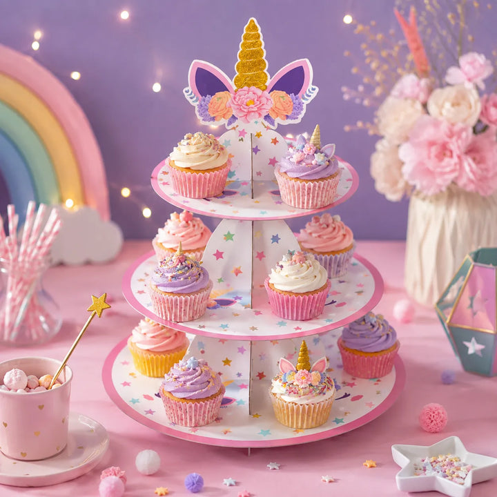 Support à Cupcakes Licorne 