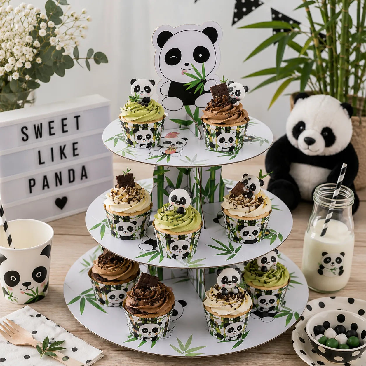Support à Cupcakes Panda