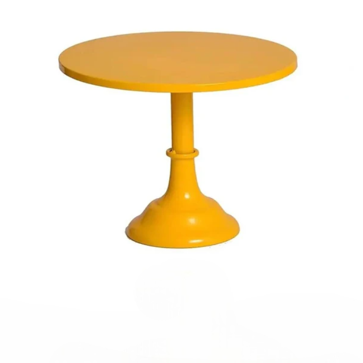 Support à Gâteau Jaune Harmonieux