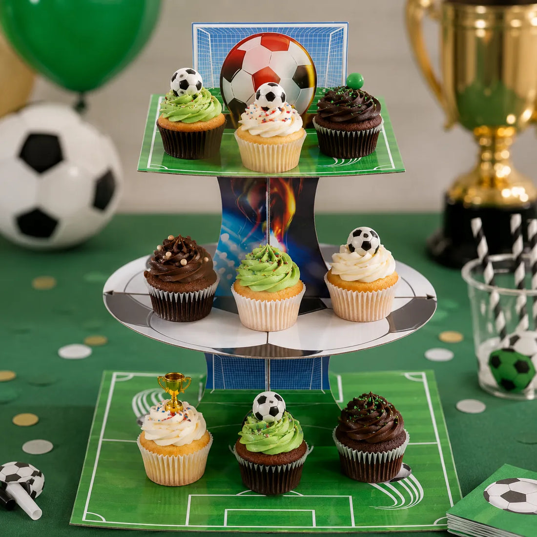 Support Pour Cupcakes Football