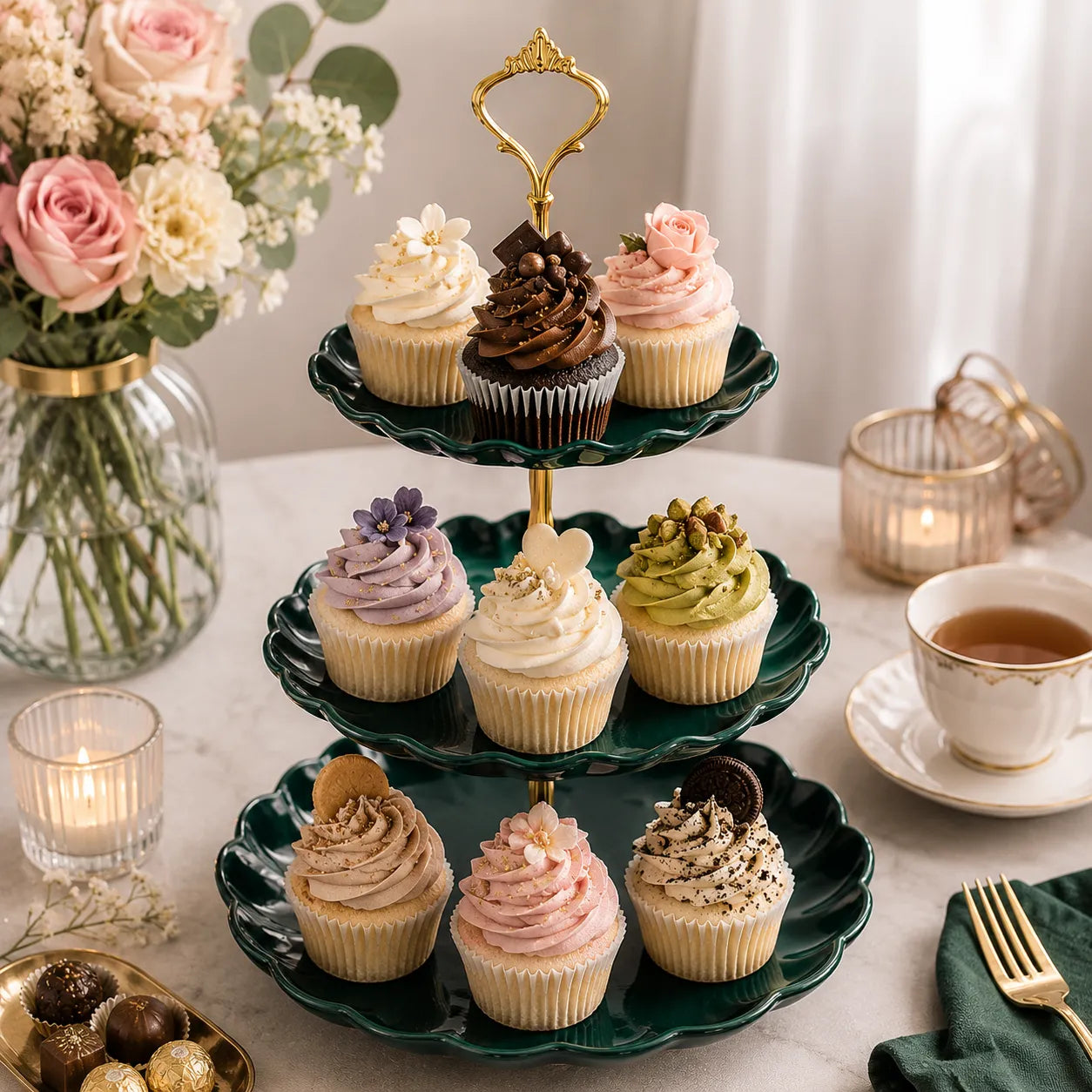 Support à cupcake En Plastique élégant