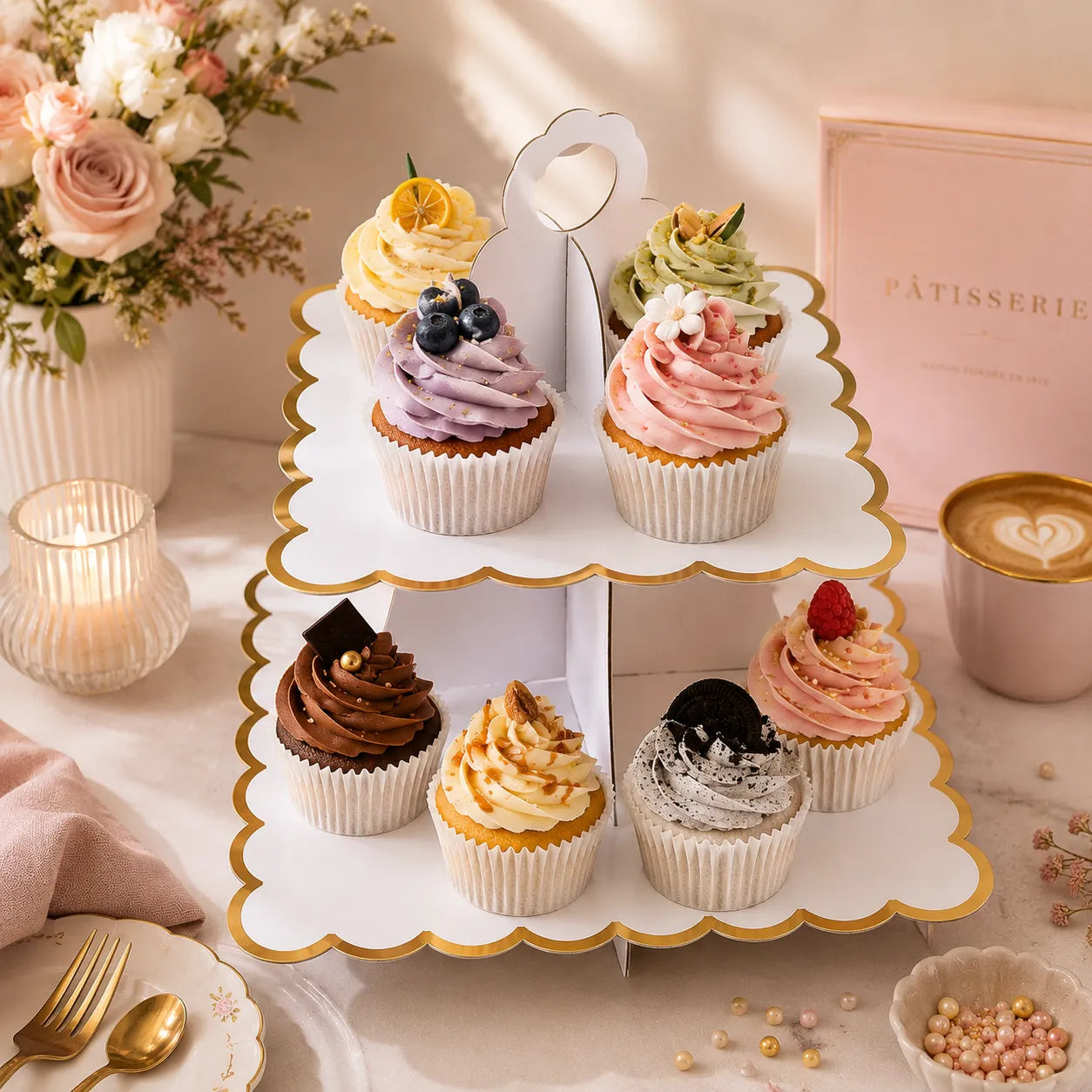 Support en Carton pour Cupcakes