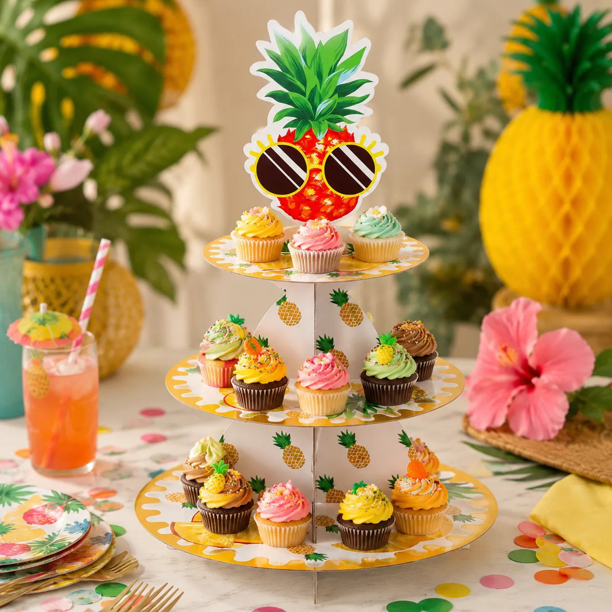 Support pour Cupcakes Ananas