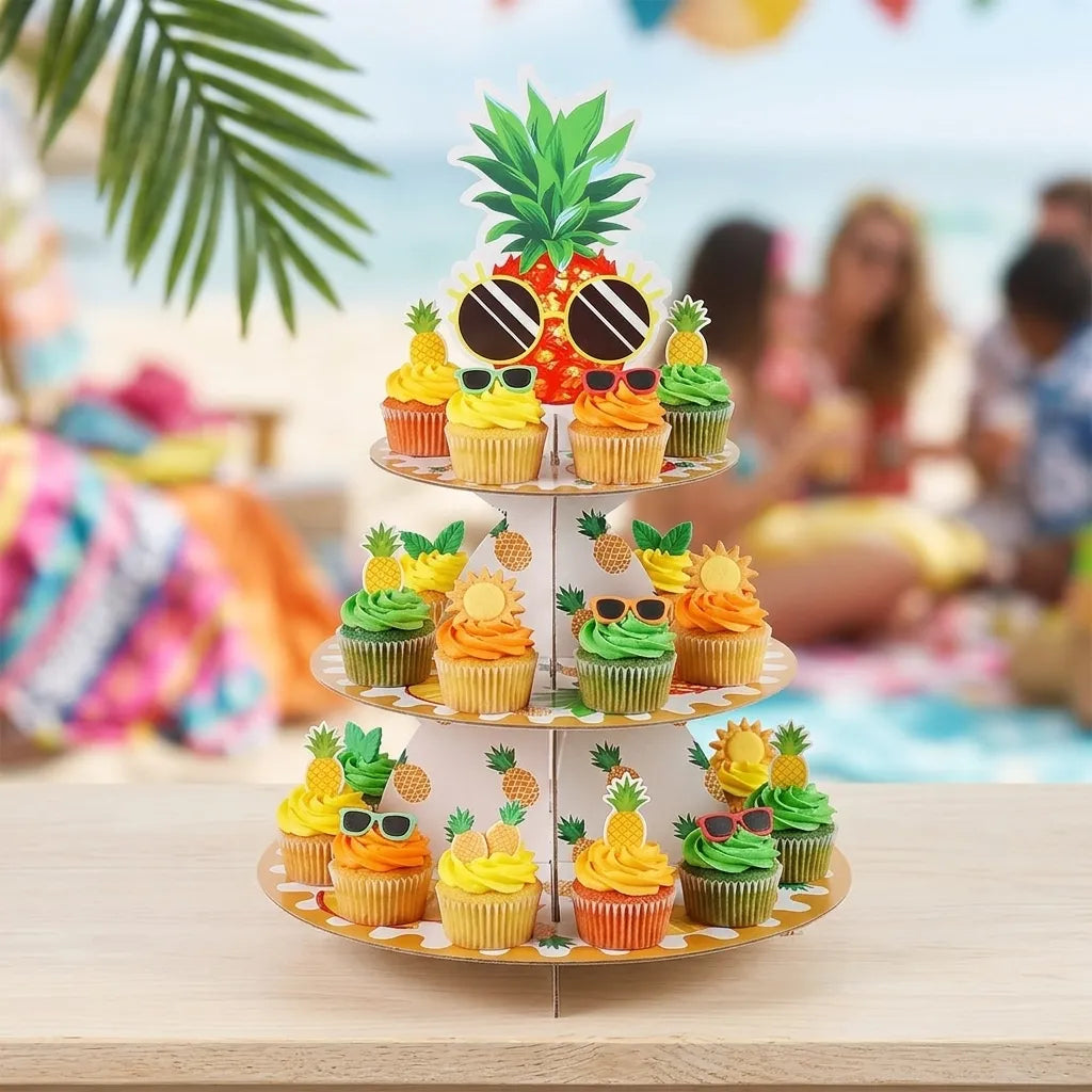 Support pour Cupcakes Ananas Minimaliste