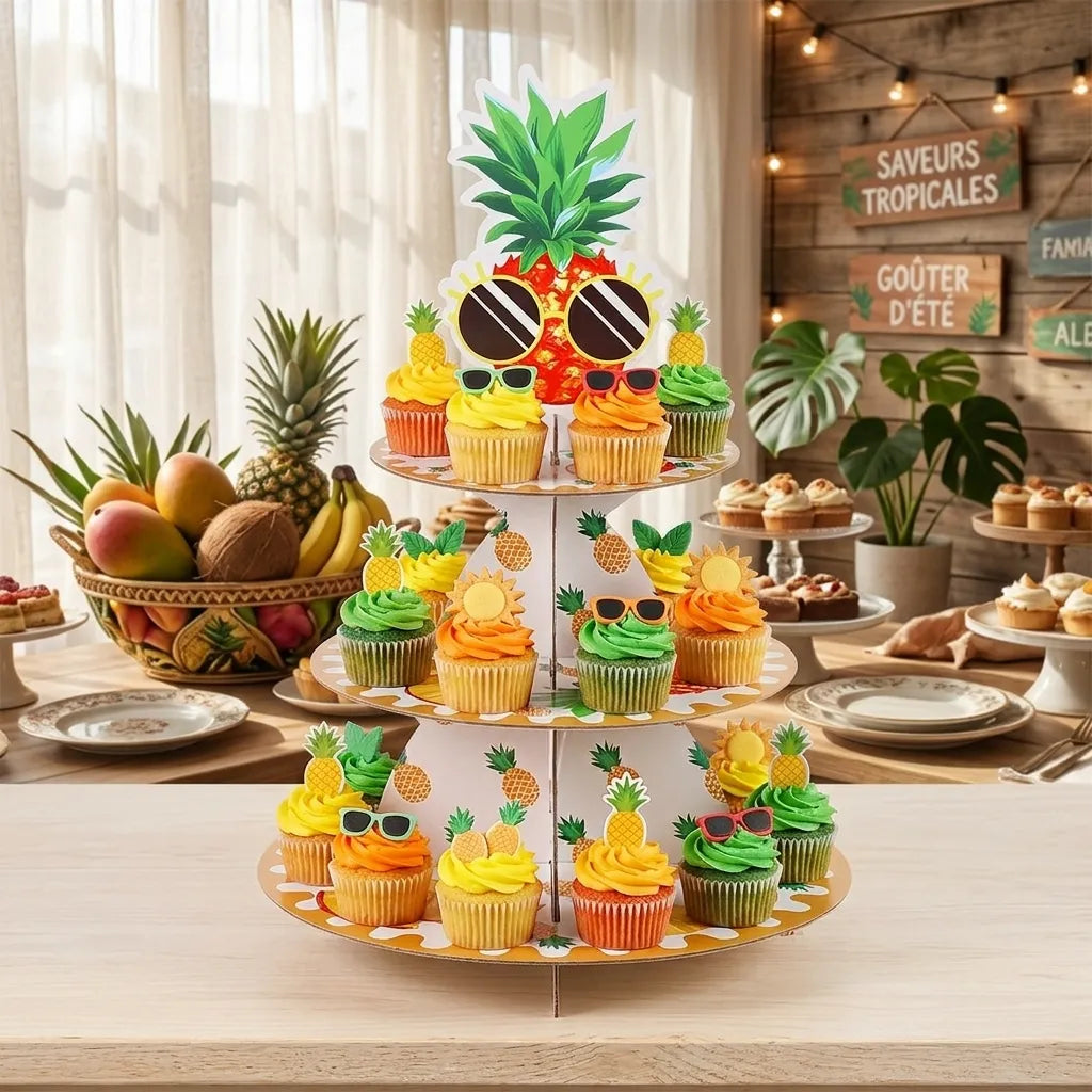 Support pour Cupcakes Ananas Moderne