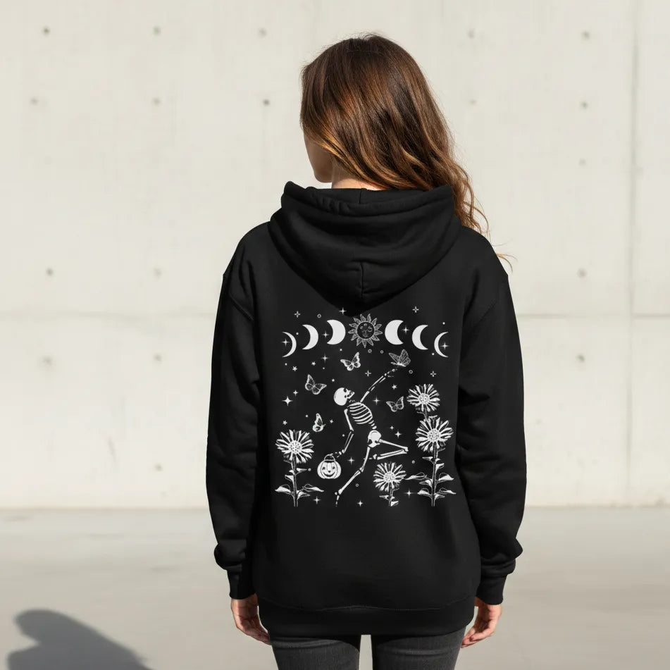 Sweat à Capuche Halloween Squelette