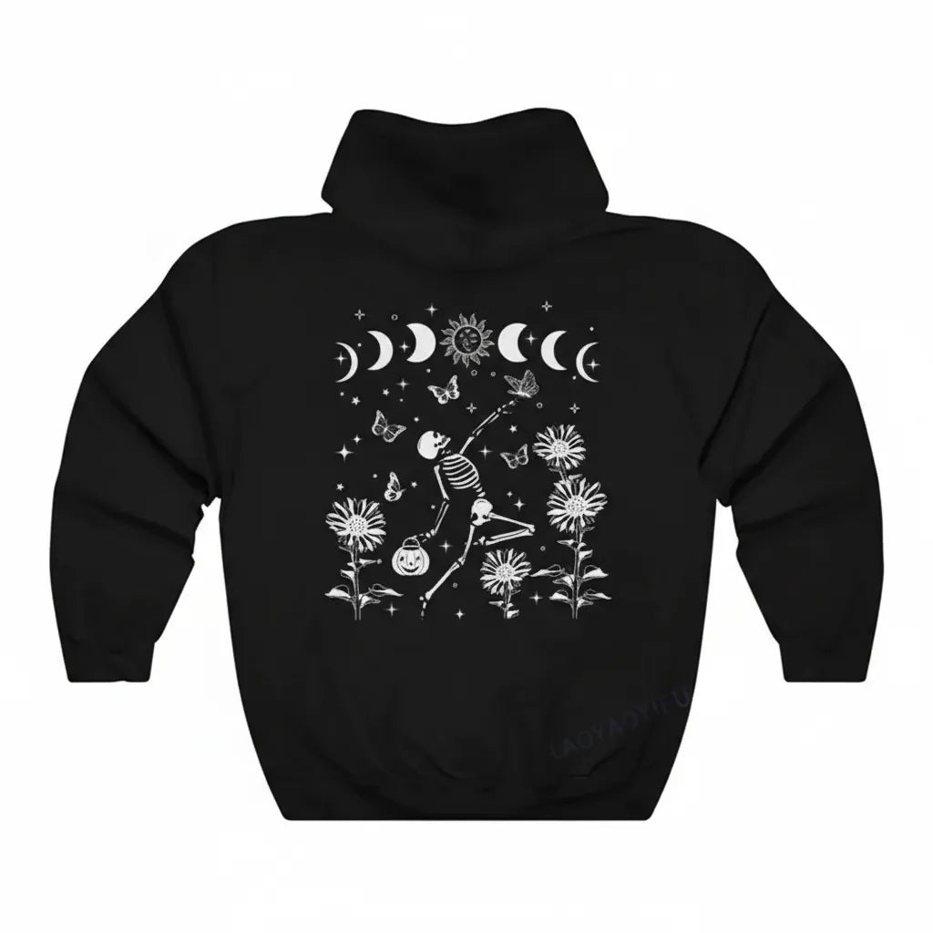 Sweat à Capuche Halloween Squelette Unique