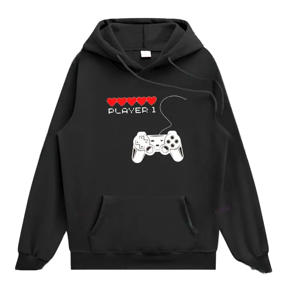 Sweat Couple Gamer Saint-Valentin Noir