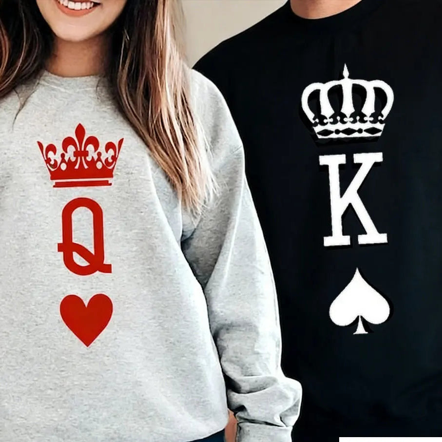 Sweat Couple Roi et Reine