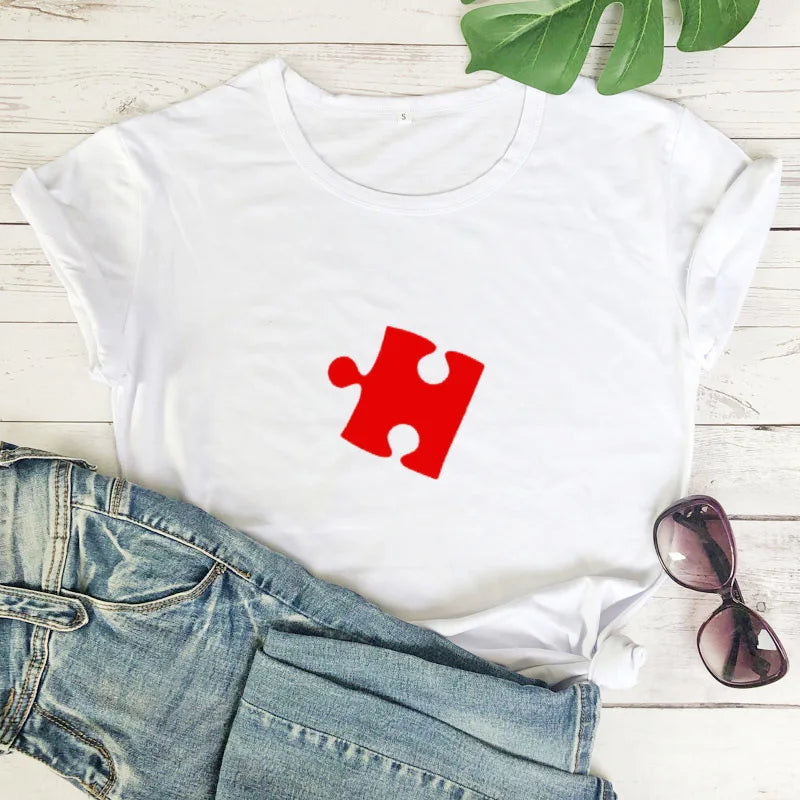 T-shirt Couple Puzzle Saint Valentin Adorable