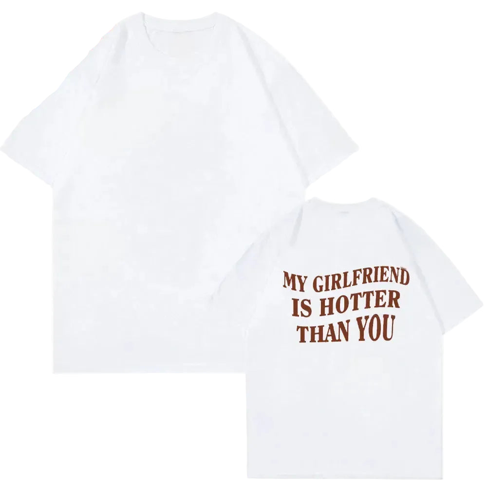 T-shirt à Message pour Homme Saint-Valentin Blanc