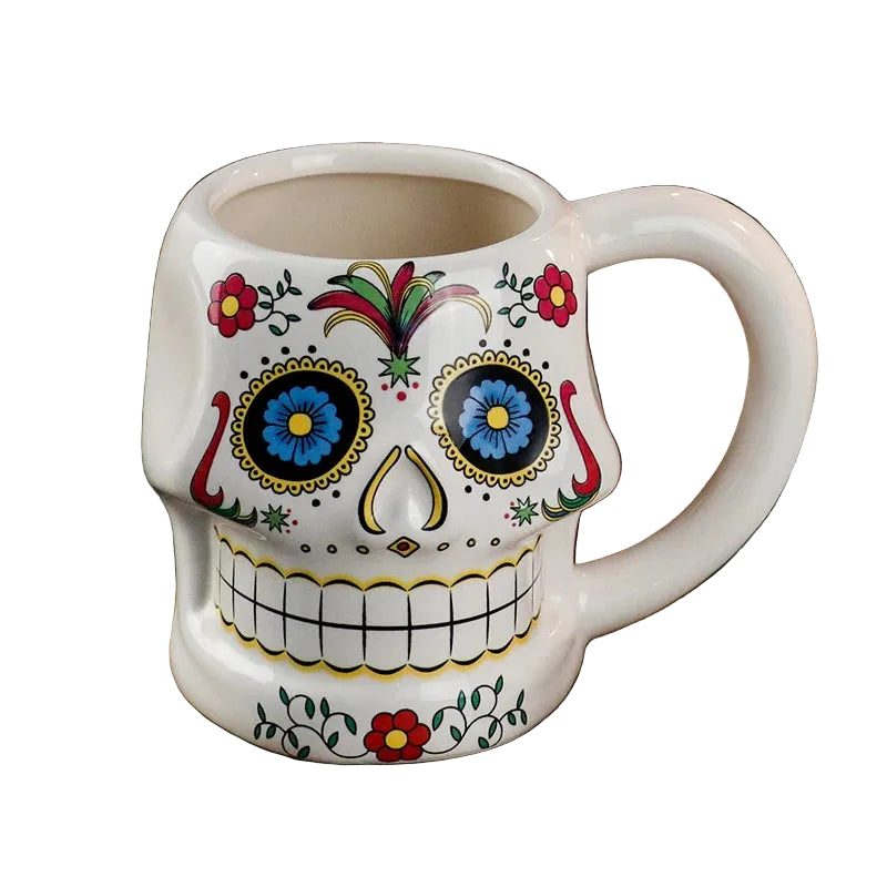 Tasse Crâne Bleu Halloween Festif