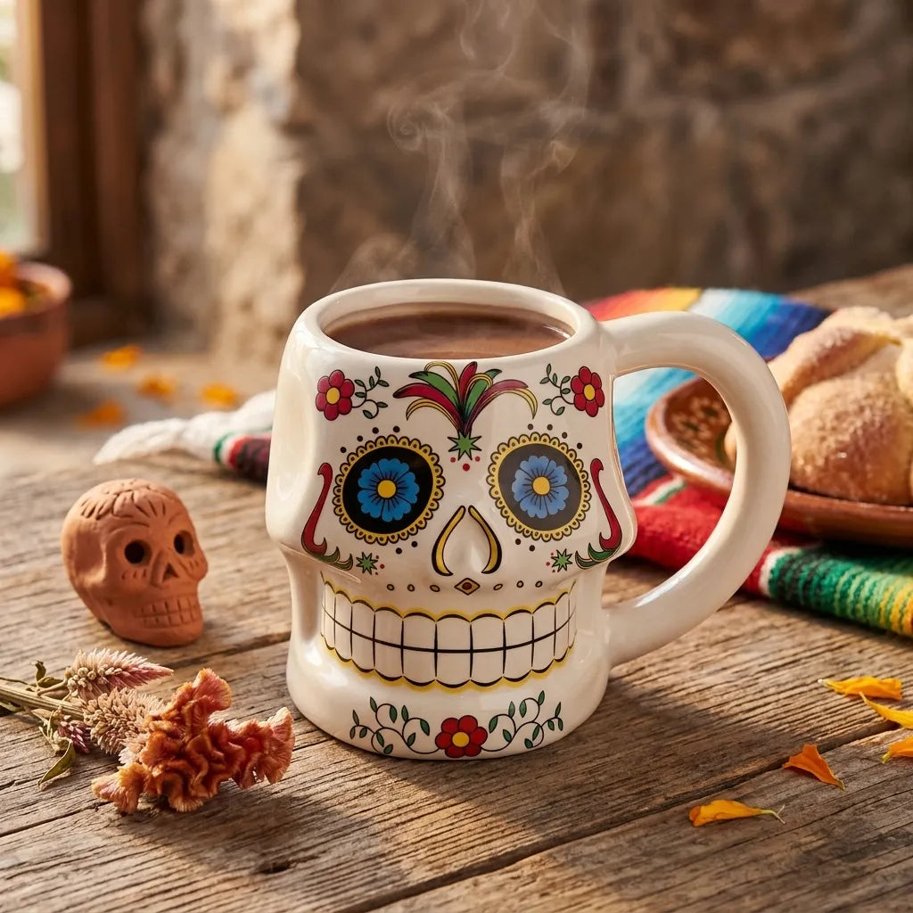 Tasse Crâne Bleu Halloween Unique