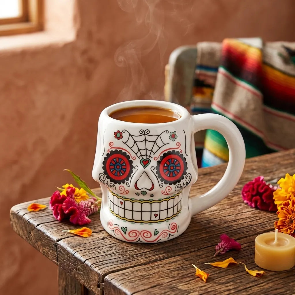 Tasse Crâne Original Halloween Stylé