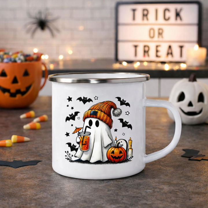Tasse en Email Motifs Halloween