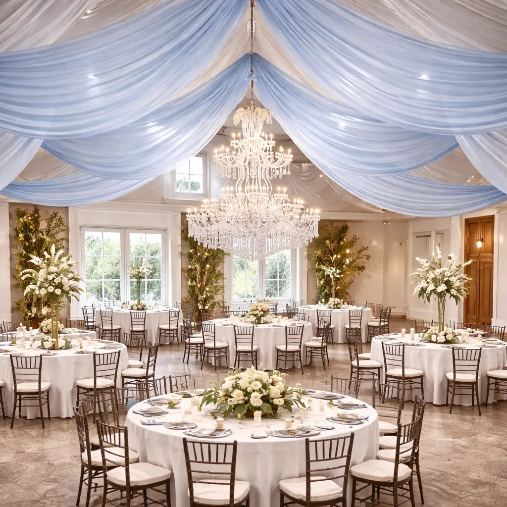 Tenture Mariage Bleu Marine