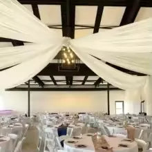 Tenture Mariage Ivoire bohème