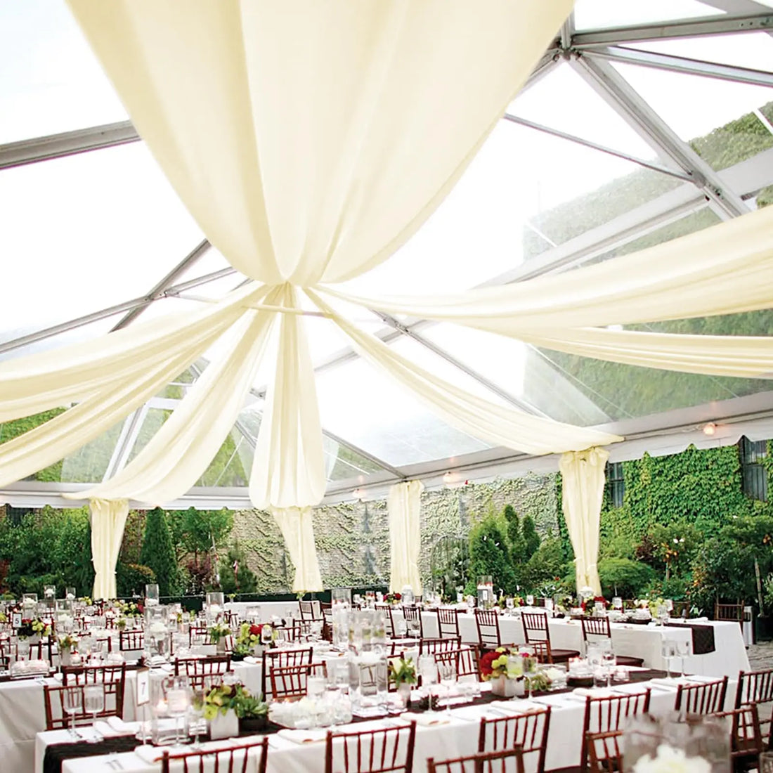 Tenture Mariage Ivoire chic