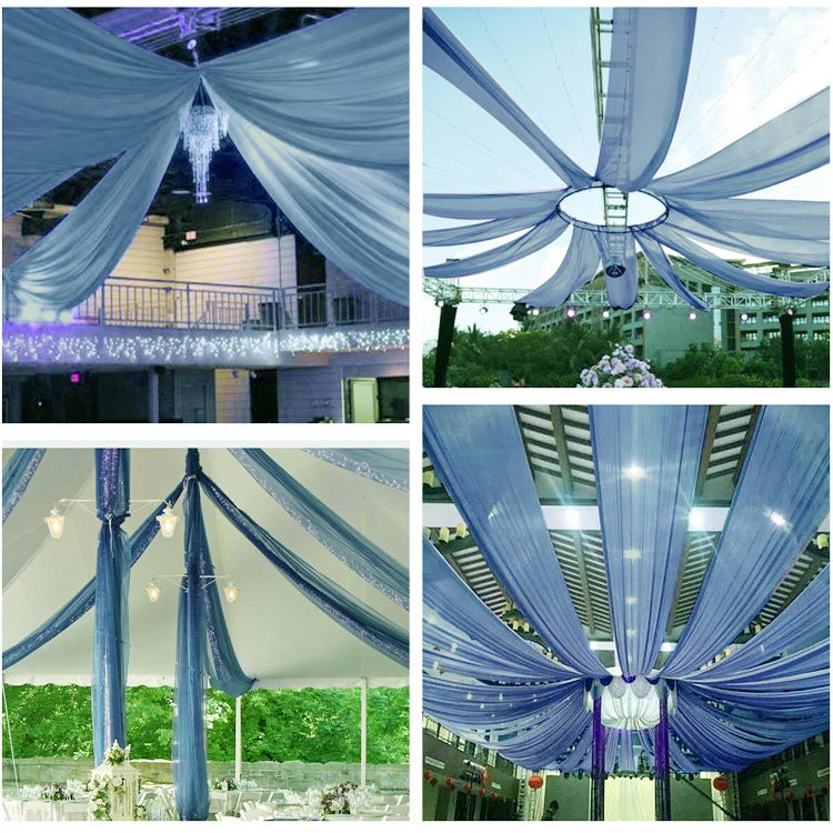 Tenture Mariage Mousseline élégant