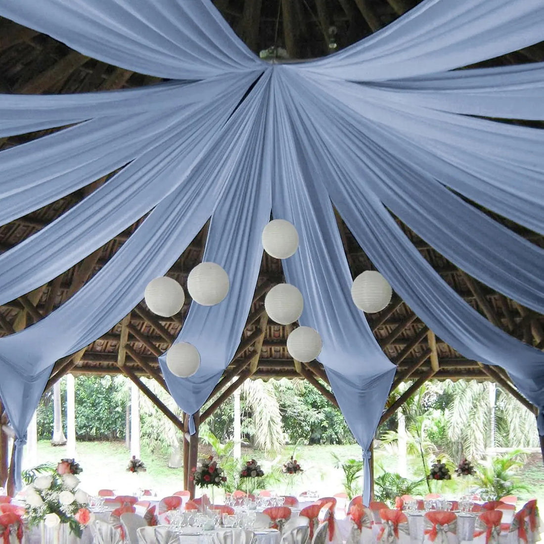 Tenture Mariage Mousseline luxe