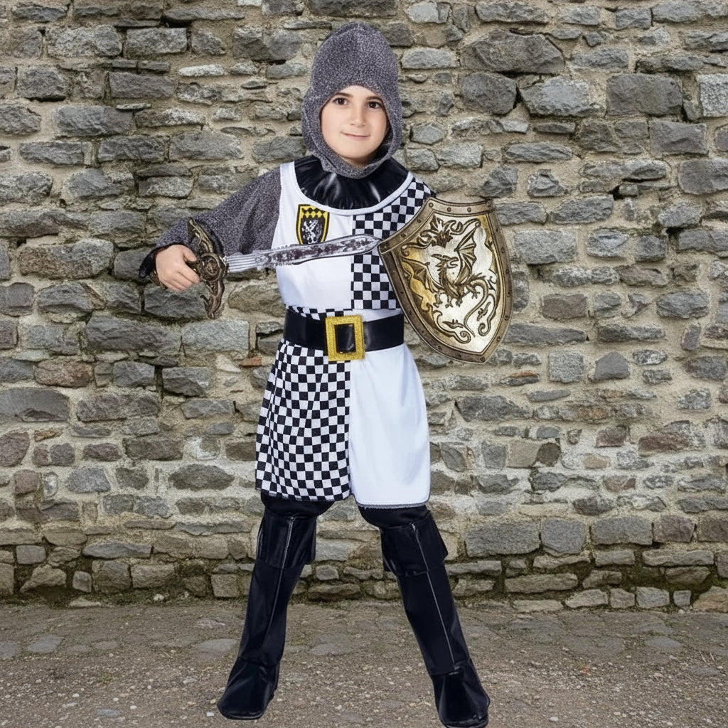 Tenue Chevalier Enfant Noir et Blanc