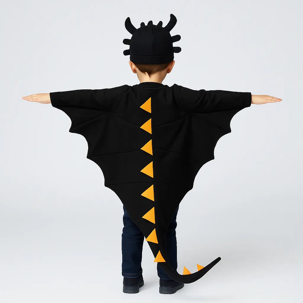 Tenue Dinosaure Noire Enfant chic