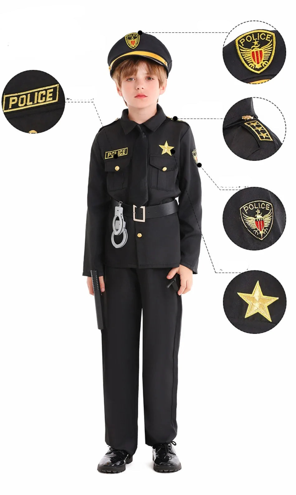 Tenue Police Noire de grade
