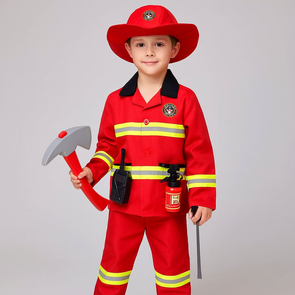 Tenue Pompier Garçon avec Accessoires