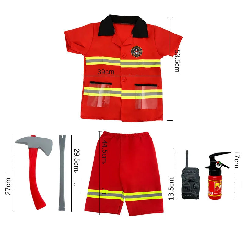 Tenue Pompier à Manches Courtes Unique