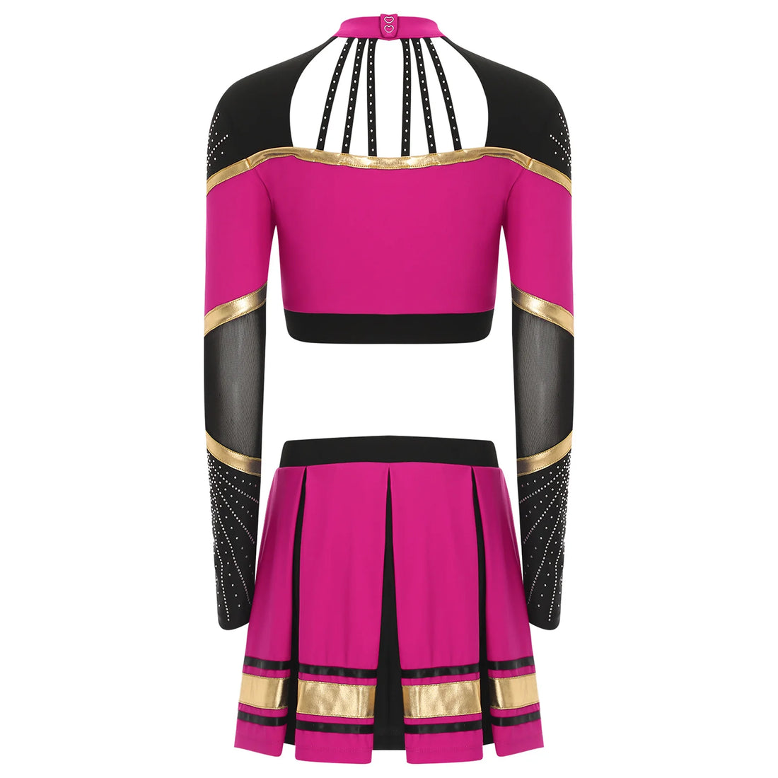 Tenue Pompom Girl Rose Stylée Costume